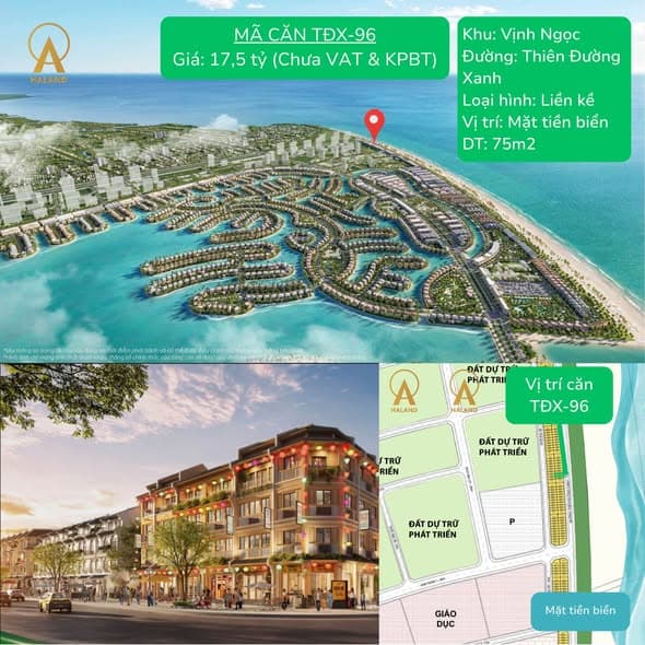 Căn nhà phố thương mại 75m2 view biển Cần Giờ - Vũng Tàu, giá tốt