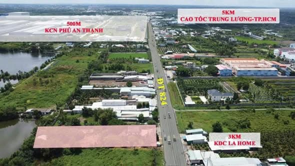 Kho Xưởng 3273m2 Mặt Tiền ĐT 824 - Giá Tốt 35 Tỷ